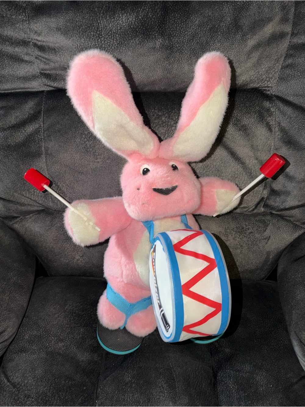 Energizer Batteries Bunny Plush Figure Figurine Toy Collectible 1999 2000 Used.